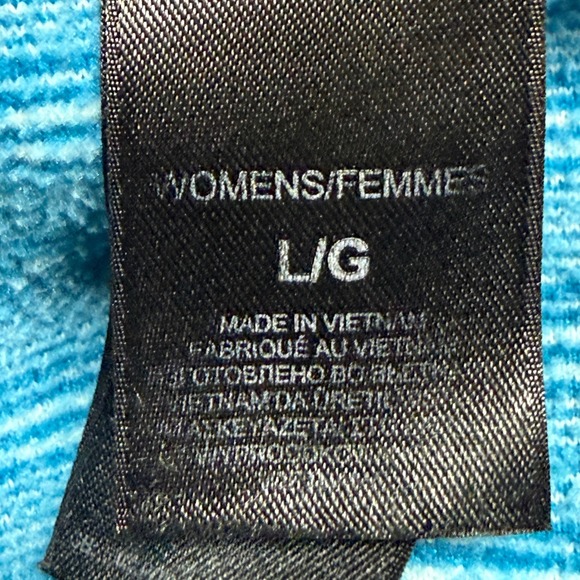 The North Face Jacket Womens Large Blue Stripes Full Zip Polartec Thermal Pro - Picture 11 of 12